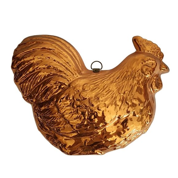 Accents Vintage Copper Chicken Jello Mold Made In Korea 1 X 8 Poshmark